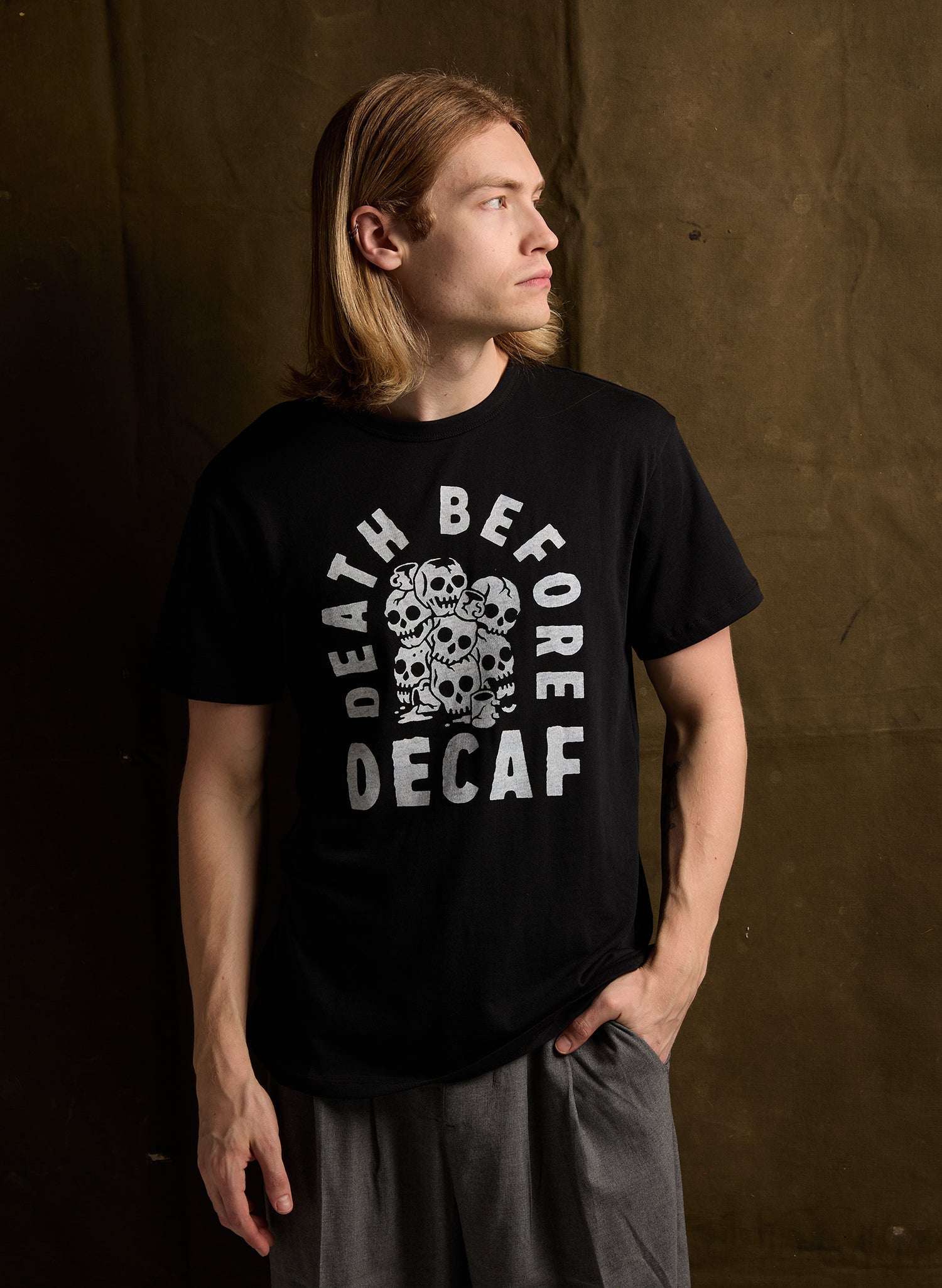 Death Before Decaf Tee